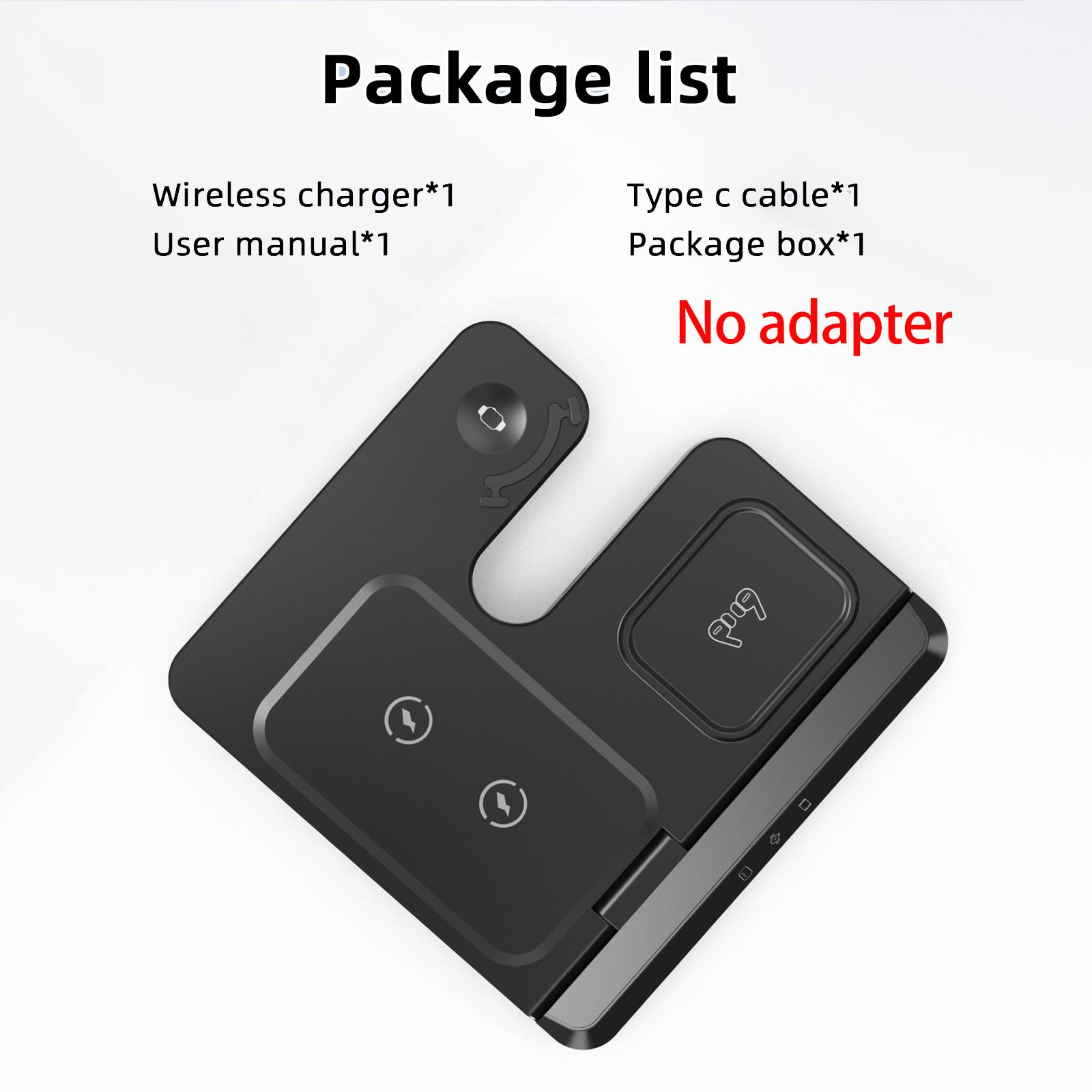 

3 в 1 беспроводная зарядная подставка для Samsung Z Fold Flip 6 5 4 S23 S24 станция быстрой зарядки для Galaxy Watch 7 6 5 4 3 Buds2 Pro