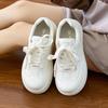 Fashion 2025 Spring Chunky Platform Sneakers for Women Retro Style Thick-Sole Casual Shoes Versatile White Sneakers Ins Trendy Must-Have