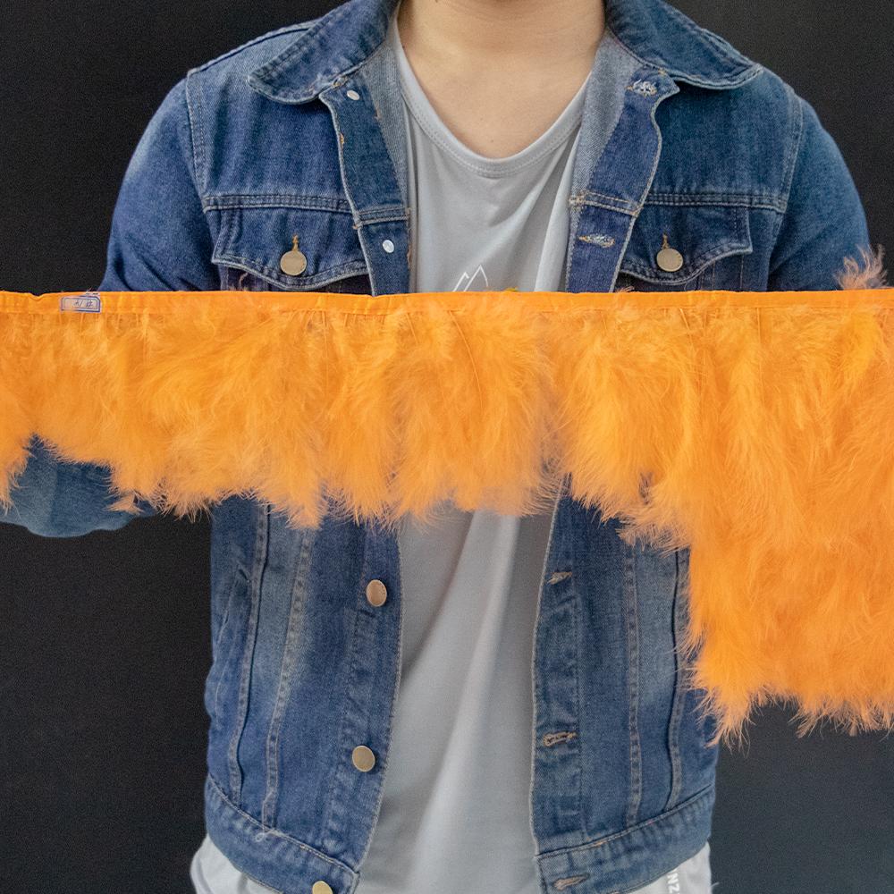 2 5 10 Meter Color Turkey Marabou Feathers Trim 4-6Inch Plumes Fringe For Sewing Crafts Wedding Party Dress Decoration