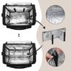 BAFASO Barber Tool Bag Black, Hairdressing & Grooming Supplies Organizer with Dividers, 2 Storage Pouches & Insulated Lining, Bag Only