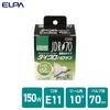ELPA JDR110V100WLN/K7UV-H Halogen Bulb, E11, 110V, 100W, Narrow Beam Angle, 10°, G-193H