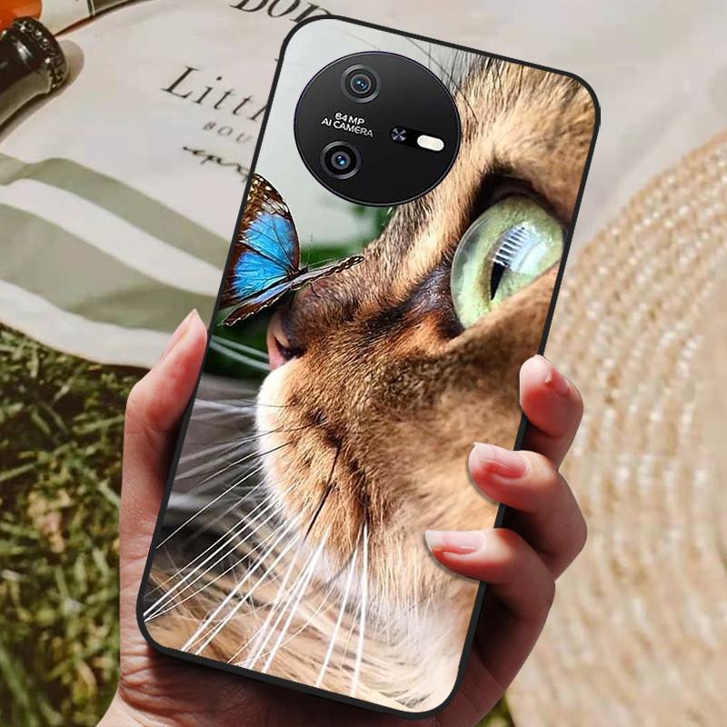 Per OSCAL TIGER 12 Custodia Silicone Morbido Lusso Antiurto Cover per Oscal Tiger 12 TPU Coque Gatto Carino Funda Shell Oscal Tiger12