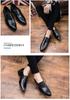 Men's Crocodile Pattern Leather Shoes: Pointed Toe Business Formal & Casual British Retro Style