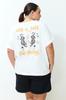 Women's Style Plus Size Ecru Unisex Oversize Comfortable 100% Cotton Couple Knitted T-Shirt
