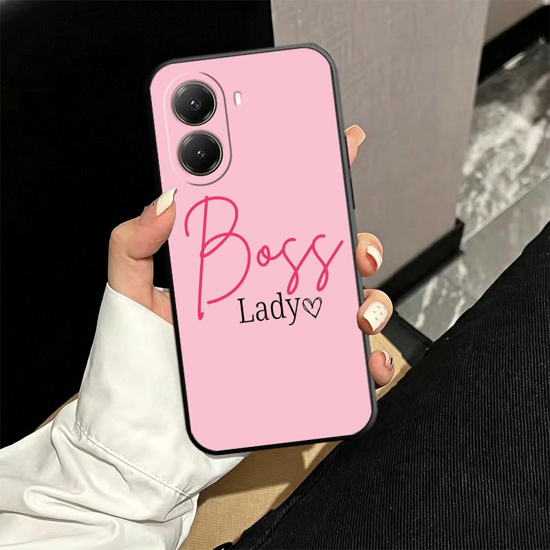 Girl Boss Lady Pink Weiche Handyhülle für Xiaomi Poco X5 X6 X7 X8 Pro Max X3 F7 F8 Ultra M8 M7 M6 M5 Redmi 15 15C 14C 13C 12C X4 F
