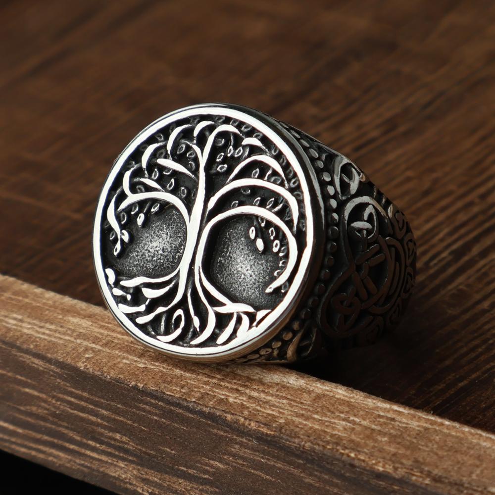 Einzigartiger Wikinger Bärenklauenring für Herren Vintage Edelstahl Odin Wikinger Keltischer Ring Punk Motorradfahrer Biker Schmuck Großhandel