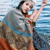 Winter Pashmina Shawl for Women Luxury Lady Poncho Elegant Windproof Scarf Autumn Soft Traveling Cape Shawl Winter Clothing