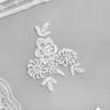 White Mesh Embroidery Appliqué Decoration Clothing Versatile Dress Dress Accessories Fabric Patch Accessories