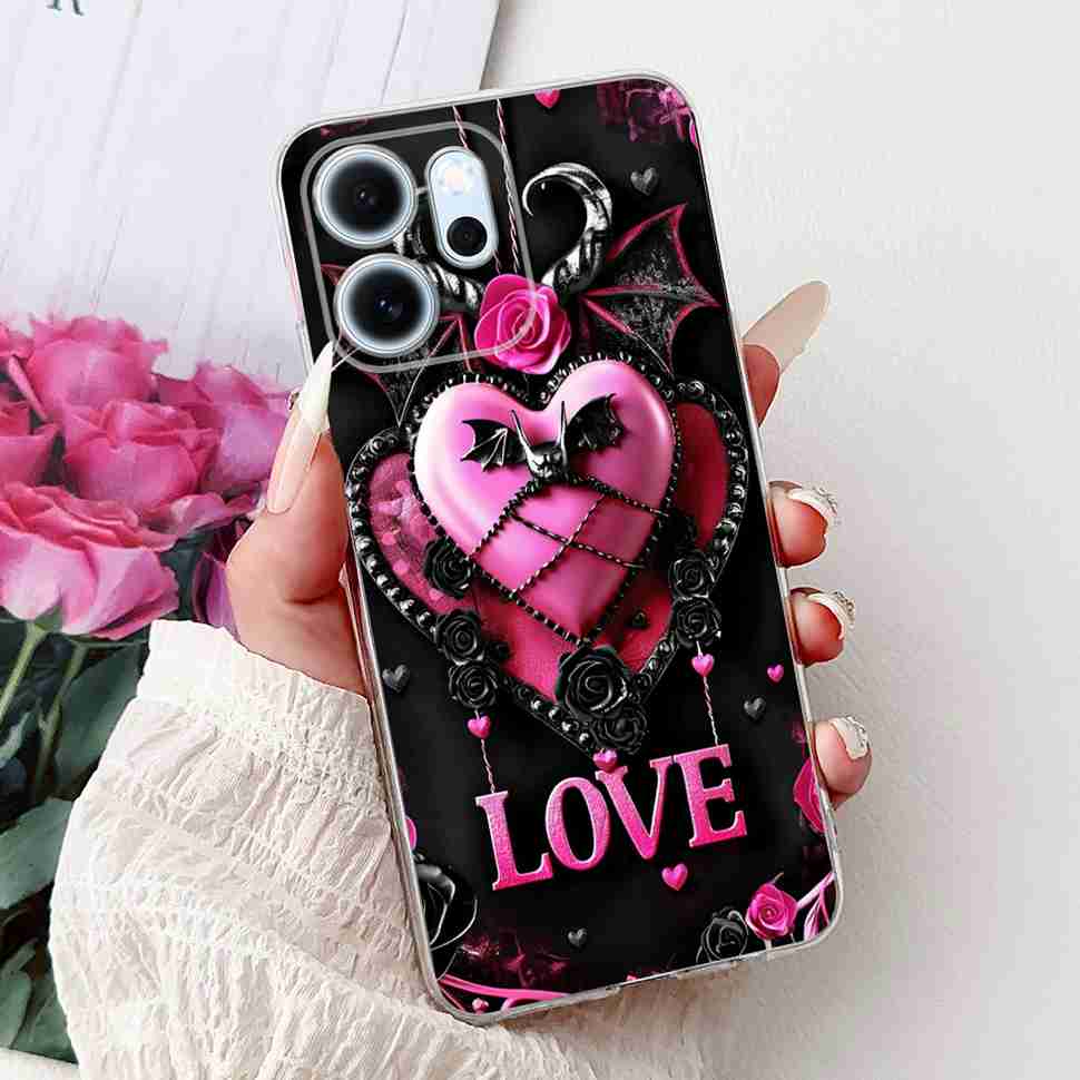 Für Oppo Reno14 F 5G CPH27436.57" Hülle Bunte Schmetterlingsblumen TPU Weiche Silikonhülle Für Oppo Reno 14 F RENO14F Handyhüllen