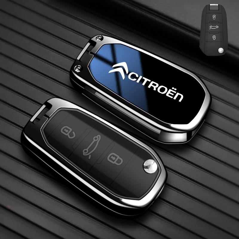 Zinklegering High-end Auto Sleutelhoesje Voor Citroen C1 C2 C3 C4 C5 C6 VTS Xsara C-Crosser Berlingo Jumpy Sleuteletui Sleutelhanger Accessoires