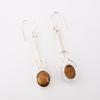 Yellow Tiger's Eye Gemstone 925 Sterling Silver Jewelry Handmade Earrings 1.76" EE-171-26