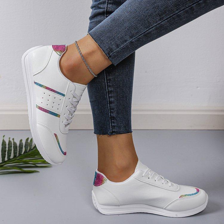 Women's Fashionable Versatile Non-slip Cushioning Not Tired Feet Outdoor Travel Lightweight Not Tired Feet Arch Support Casual Sneakers