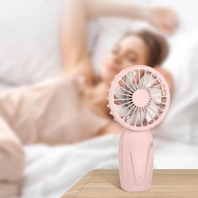 2025Portable Handheld Small Fan ABS Lightweight Cute Appearance USB Rechargeable Mini Fan