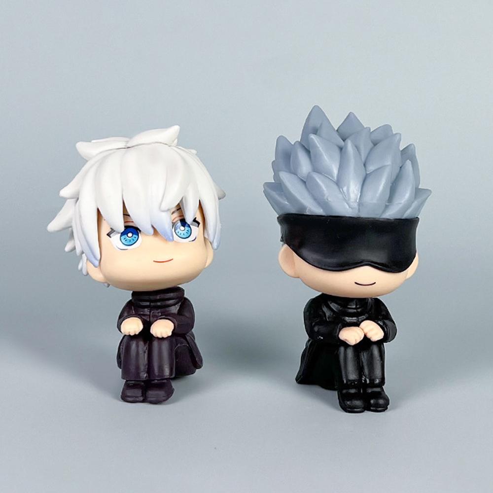 9cm Anime Jujutsu Kaisen Figure Itadori Yuji Gojo Satori Fushiguro Megumi Kugisaki Kawaii Toy Car Decoration PVC Model Gift