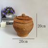 Rattan storage box, tea storage tank, candy snack storage basket, jewelry storage box.