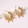 Luxury Stainless Steel Geometric Stud Earrings – Non-Fading, Simple Design