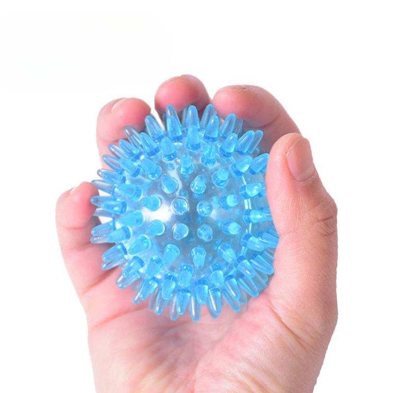 

Мяч с шипами, полый, мягкий, прозрачный, для восстановления силы, снятия стресса, массажный мяч для рук, запястий, пальцев, практика