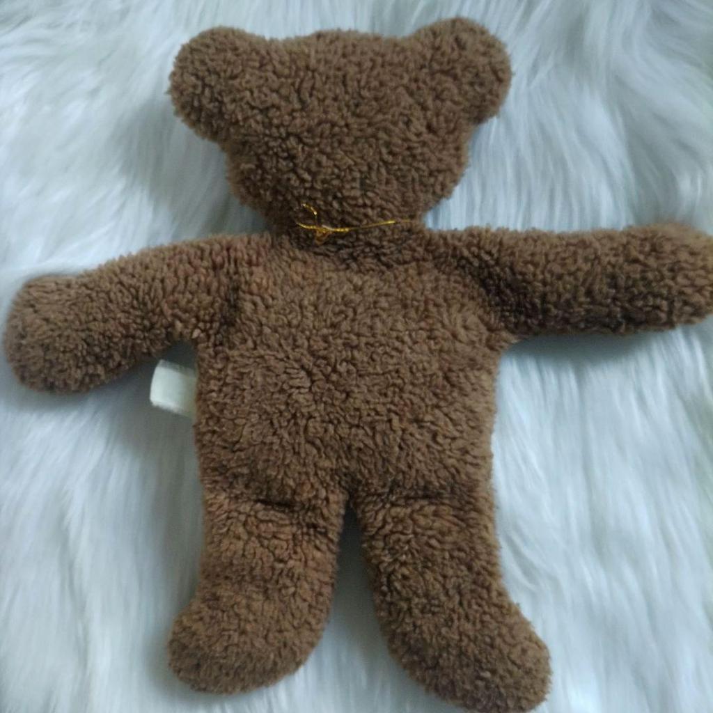 [USED] Rare Pancake Flat Teddy Bear Brown 1994