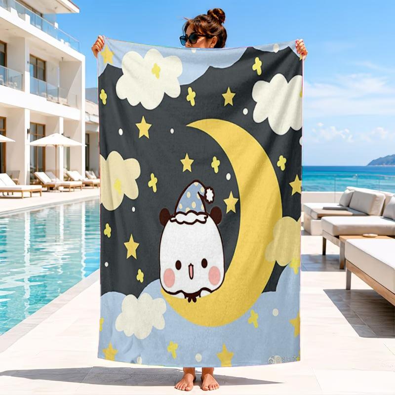 Bobo Dudu Dreams Moon Night Beach Towel, Microfiber Beach Towel, Perfect For Pool, Beach, Travel, Home Decor Beach Party Fan gifts