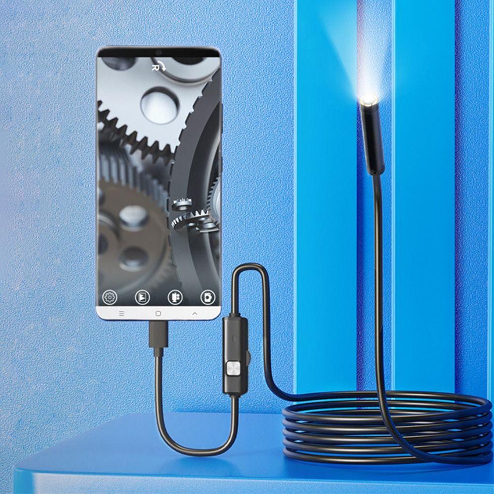 6 LEDs 7.0MM TYPE-C Endoscope Camera Adjustable Endoscope and Flaw Detection Tool  for Phone PC