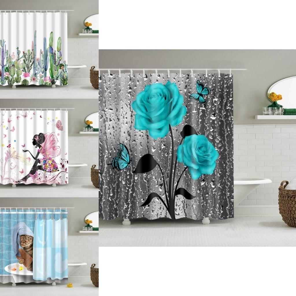 Stunning Waterproof Shower Curtain With Hooks Perfect Bathroom Decoration