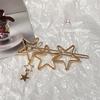 Y2K Five-Pointed Star Metal Hairpin - Sweet & Spicy Subculture Design for Women