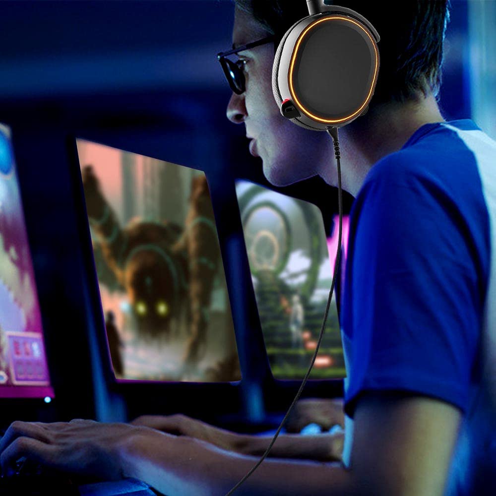 QJYTH Replacement Cable Cord Compatible with SteelSeries Arctis 3, Arctis Pro Wireless, Arctis 5, Arctis 7, Arctis Pro Gaming Headset, Audio Cable