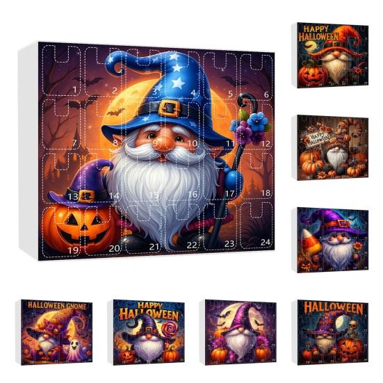 Halloween Advent Calendar 2025 Terrifying Dwarf Pendent 24-Day Countdown Box Cute Mini Characters for Kids
