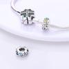 Plata Charms Spacer Beads Copper Fit Drop Bracelet Diy Wheel Stopper Beads With Silicon For Diy Jewelry Making