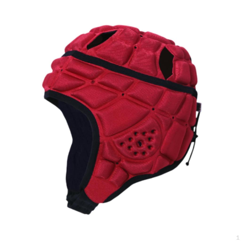 Rugby Helmet Adjustable Soft Protective Cap for Flag Football Pitcher Sports