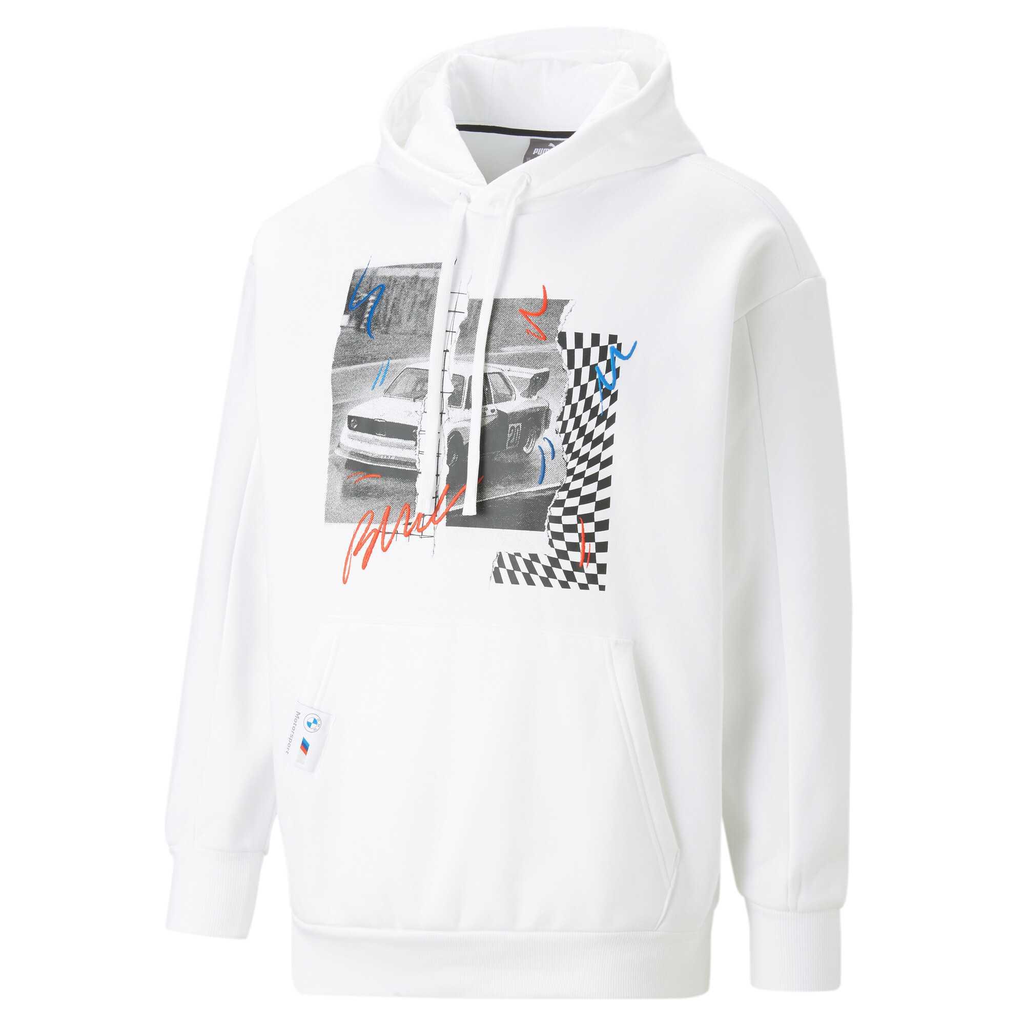 

Puma Comfortable Breathable Soft Windproof Pullover Long Sleeve Sweatshirt Unisex sweatshirt White 538137-02 XL