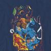 Fantastic Four Unisex Adult Cosmic Heroes & Villains T-Shirt