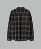 NONBLANK Bumpy Surface Check Ls Shirt_Dark Green
