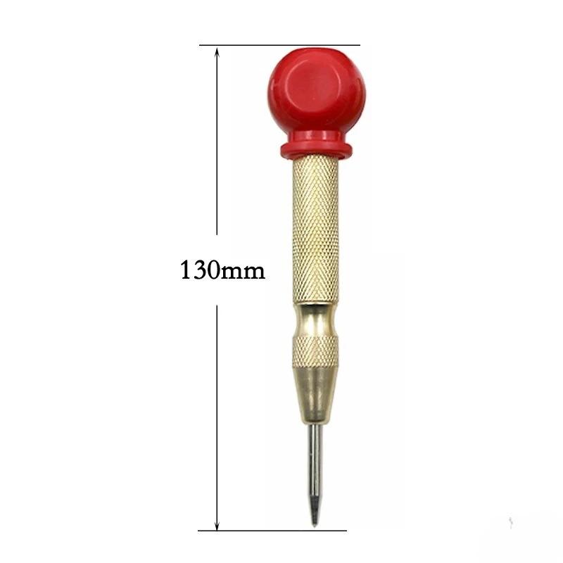 Gold Center Punch Automatic Spring Positioner Glass Striker Window Breaker Punch Centering and Punching Tool Accessories