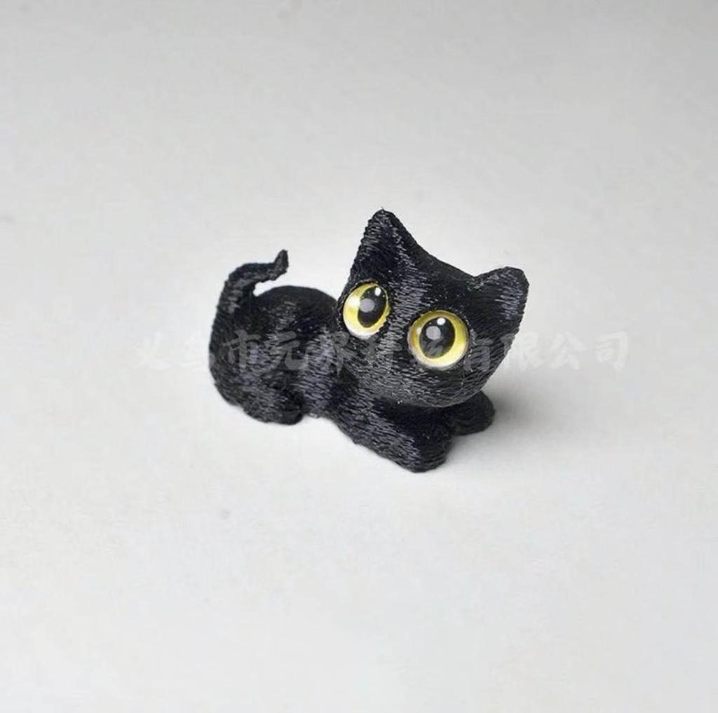 Mini Cartoon Anime Kitten Toy Statue 3D Printing Toy Desktop Decoration Small Ornament Cute Pet Cat Series Children Toy Gift