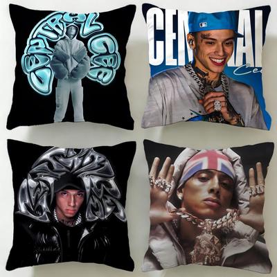 Popular Rapper Central Cee Cushion Cover Soft & Easy-Wash Pillow Case – Versatile for Couch, Bed, Travel and Office