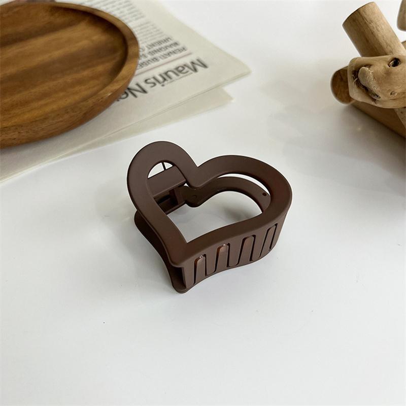 1Pcs Korean Coffee Beige Large Hair Claw Acrylic Hairpin Geometry Barrette Crab Hair Clips Headwear Womens Girl Hair Accessories