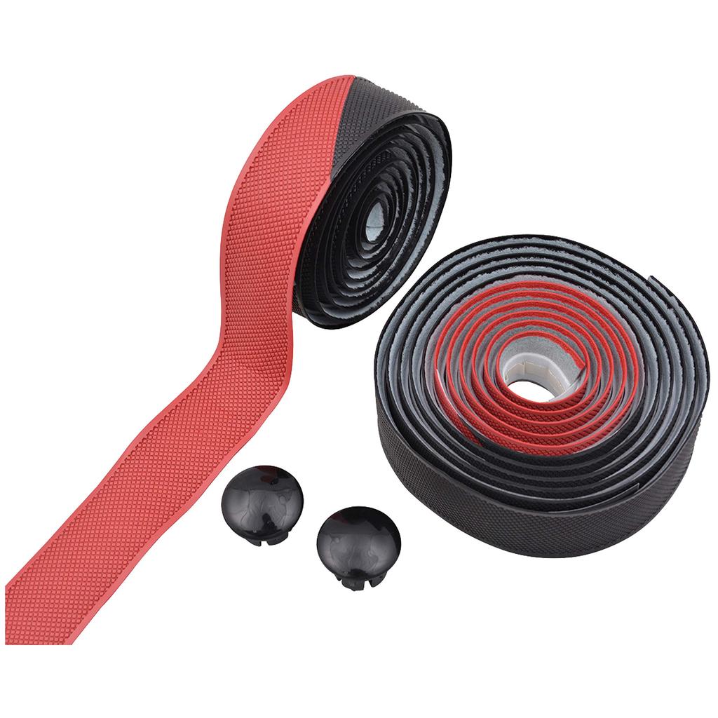 Noguchi Bicycle Bar Tape Sticky Bar Tape and Right Small [STIKCKY BARTEPE] Black/Red (Left Set) NBT-006