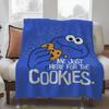 Cookies Monster dizaino lengvas pledas Madingas pledas bendrabučiams, miegui, svetainei, biurui, sofai Visų sezonų