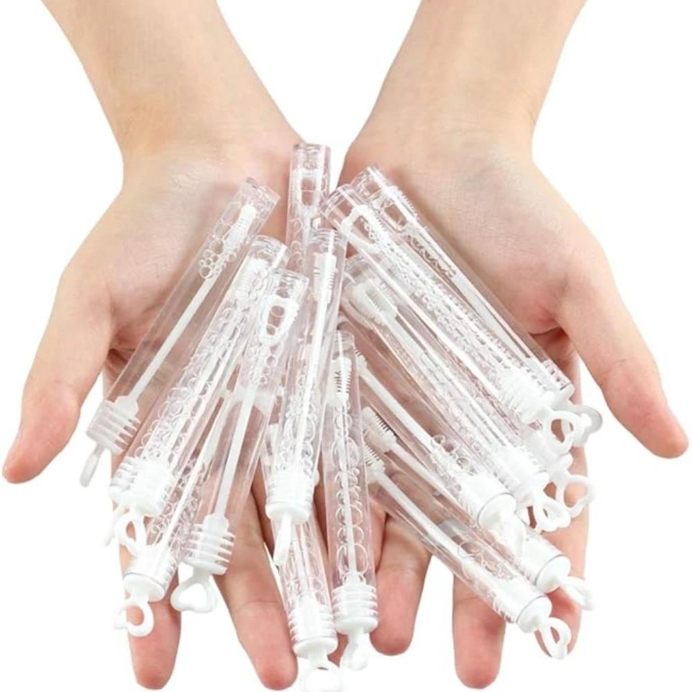 10-300Pcs Transparent Love Heart Bubble Tube Empty Soap Bottles for Wedding Gifts for Guests Birthday Party Decorations Kid Toys