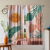 Set Of 2 Boho Sun Moon Leaves Curtain Modern Abstract Art Bedroom Living Room Drapes For Great Made Polyester