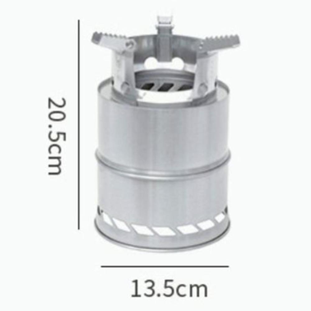 

Портативная походная печь на открытом воздухе, дровяная мини-печь из нержавеющей стали, легкая печь для пикника, барбекю, походов и приключений, инструменты