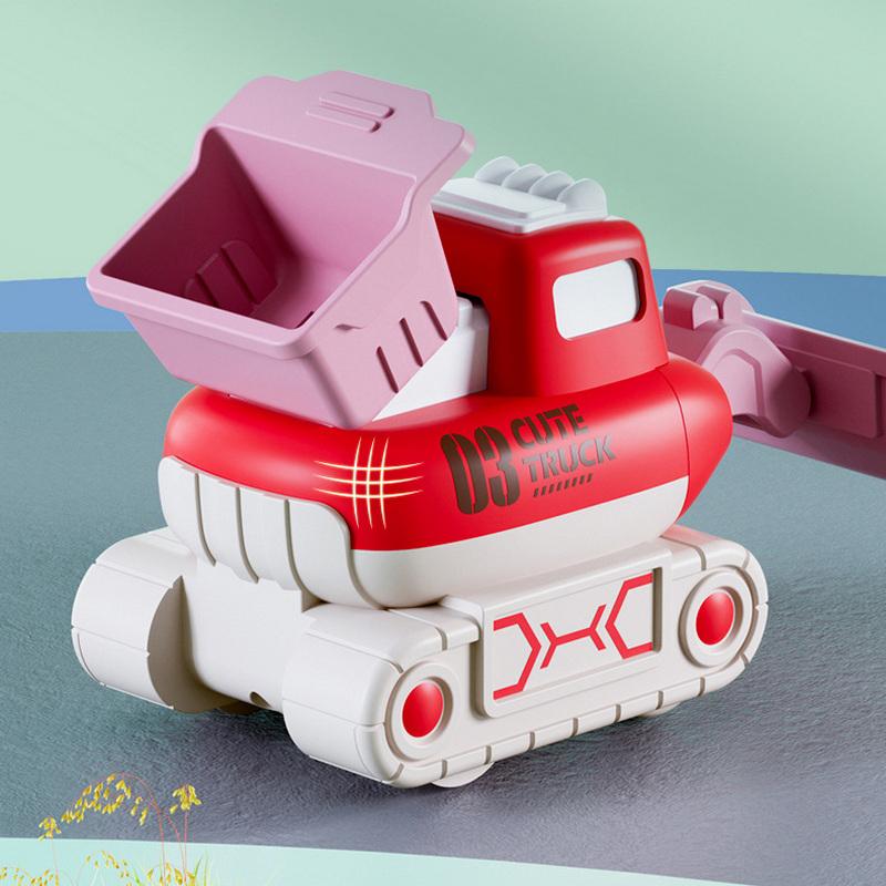Mini Excavators Fun Construction Car Toys Educational Children Cognitive Interactive Puzzle Toys Creative Excavator Toys
