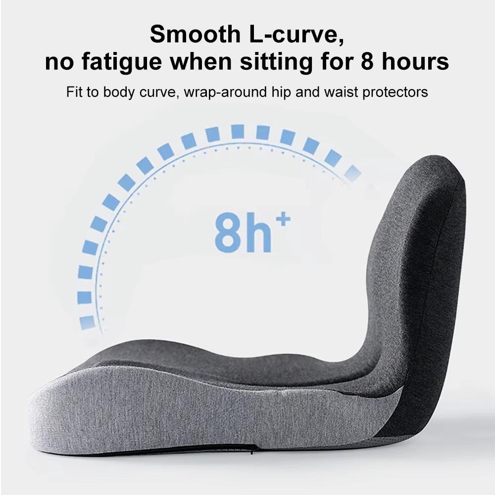 Comfort Memory Foam Backrest Cushion Non-Slip Back Support Chair Cushion Breathable Waist Protection Truck Seat Cushion