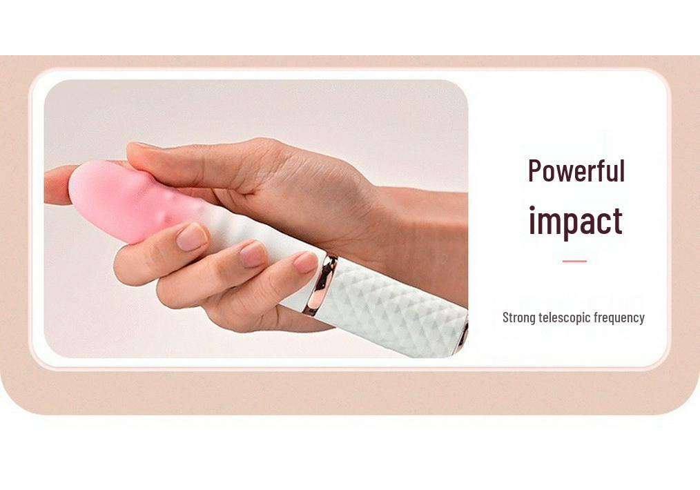 Automatic Telescopic Masturbator for Women with Ten Vibration Modes - Portable Sit-Type Design