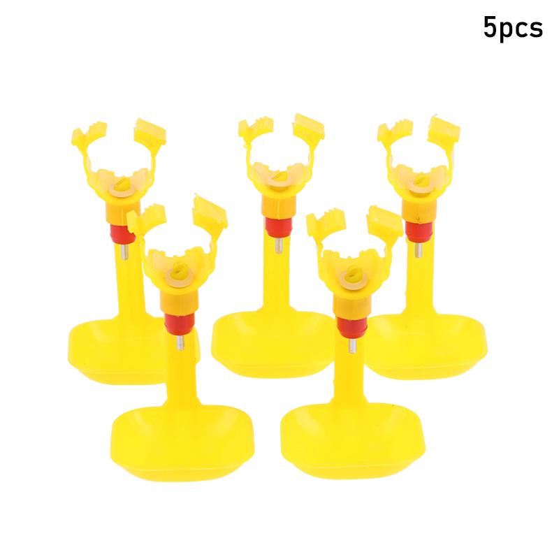

5/10Pcs Automatic Chicken Water Drinking Cup Chicken Balls 25Mm Pipe Nipple Drinkers Hanging Cup Waterer Farm Poultry Watering 5Pcs