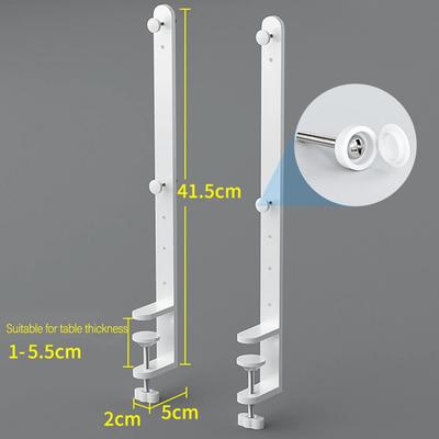 2 Pack Desk Clamp Brackets For Easy Installation On Pegboards Adaptable For Various Surfaces In Your Workspace