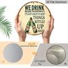 2D Flat, 1pc Vintage Beer Humor Metal Sign "We Drink Because The Doctor Said It's Not Good to Keep Things Bottled Up" - Durable Round Aluminum Wall