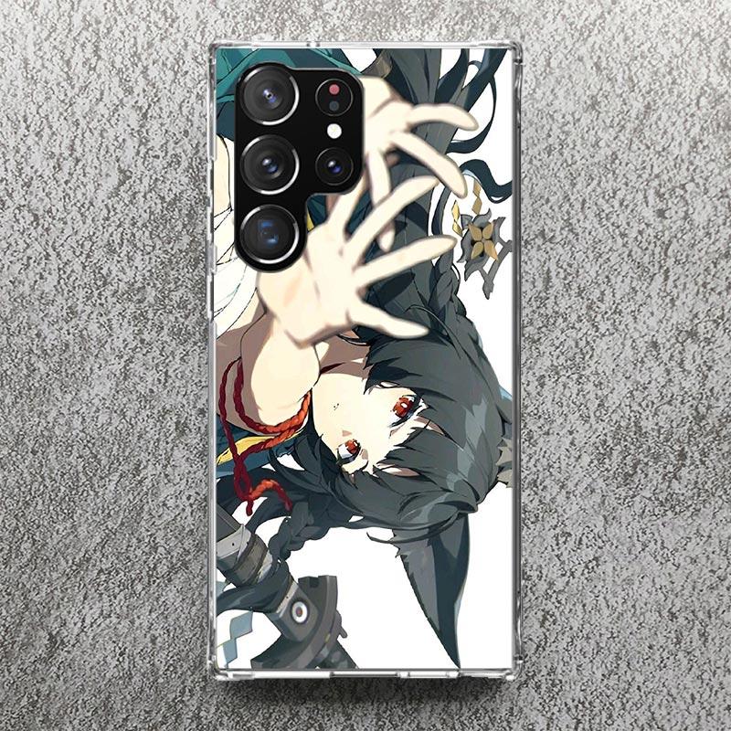 Hoshimi Miyabi Zenless Zone Zero ZZZ Print Soft Case for Samsung Galaxy S25 S24 S23 S22 Ultra S21 Plus S20 FE Phone Shell S10 +