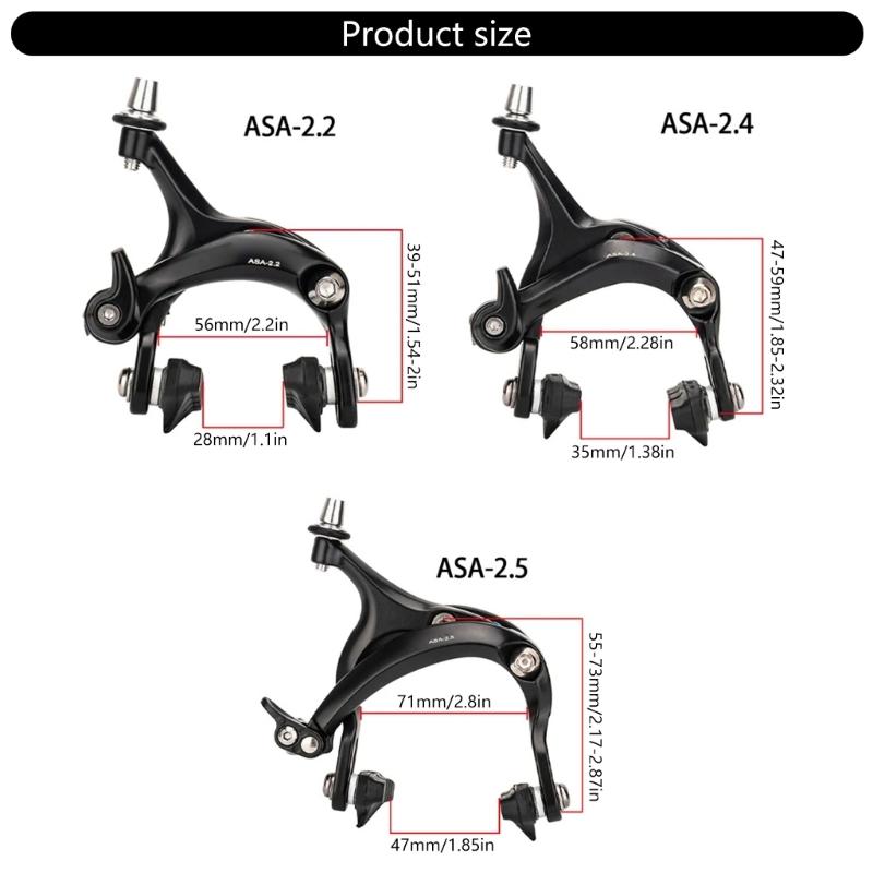 Aluminum Alloys Bicycles C Type Brakes Calipers Road Bike Brakes Calipers Road Bike Caliper Side Line Pull Rims Brake